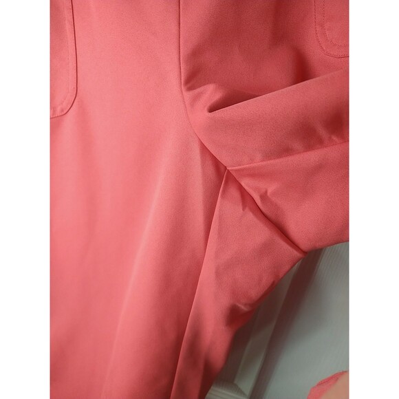 Alfred Dunner Woman 16 Coral Cropped Wide Leg Capri Flat Front Pocket Casual - Picture 4 of 7